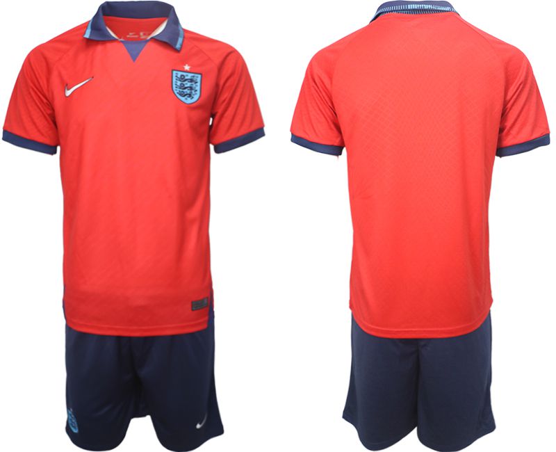 Men 2022 World Cup National Team England away blank red Soccer Jerseys